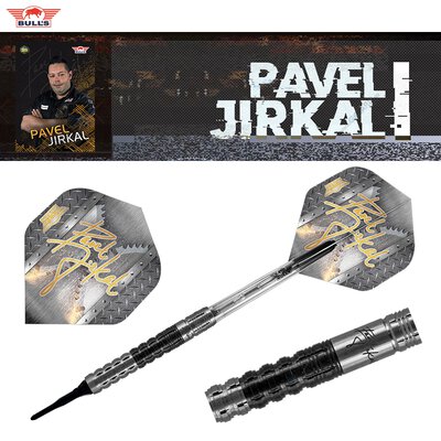 BULLS Soft Darts Pavel Jirkal Black Titanium Matchdart 90% Tungsten Softtip Darts Softdart 20 g