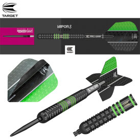 Target Steel Darts Vapor8 Black SWISS Point 80% Tungsten Steeltip Darts Steeldart 26 g