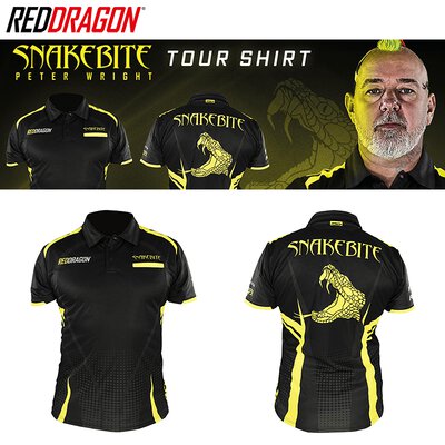 Red Dragon Darts Peter Wright Pro Tour Player Shirt Matchshirt Dart Shirt Trikot Design 2019 Gre L