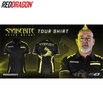 Red Dragon Darts Peter Wright Pro Tour Player Shirt Matchshirt Dart Shirt Trikot Design 2019 Gre XL