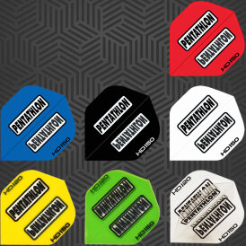 Pentathlon Dart Flight HD150 Standard Transparent Window Schwarz