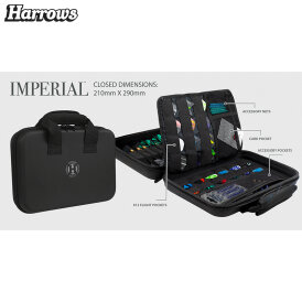 Harrows Imperial Darttasche Dartcase Dartbox Wallet Black Schwarz