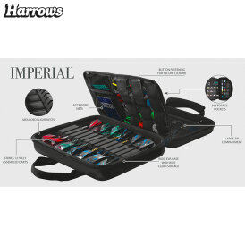 Harrows Imperial Darttasche Dartcase Dartbox Wallet Black Schwarz