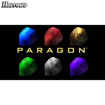 Harrows Paragon Dart Flight Dartflight speziell laminiert Grün