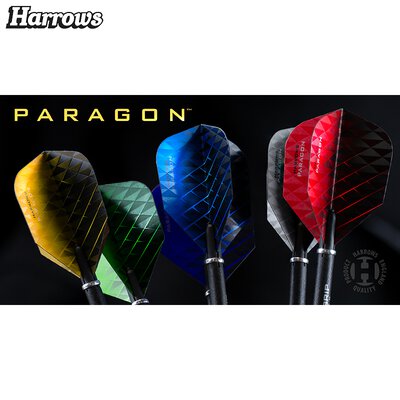 Harrows Paragon Dart Flight Dartflight speziell laminiert Blau