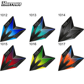 Harrows Velos Dart Flight mit Raketenflügel Aerodynamik Dartflight speziell laminiert Orange