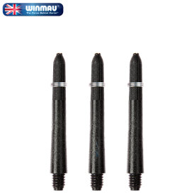 Winmau Carbon Karbon Fibre Reinforced Polymer Kohlefaserverstärkt Shaft mit Feder Ring S Kurz