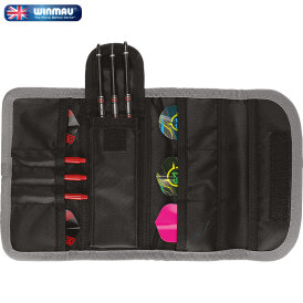 Winmau Tri-Fold Plus Dartcase Dart- Ersatzcase Darttasche Schwarz