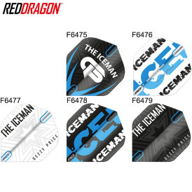 Red Dragon Gerwyn Price The Iceman Flights Hardcore Dart Flight Neuheit 2019 / 2020 F6475