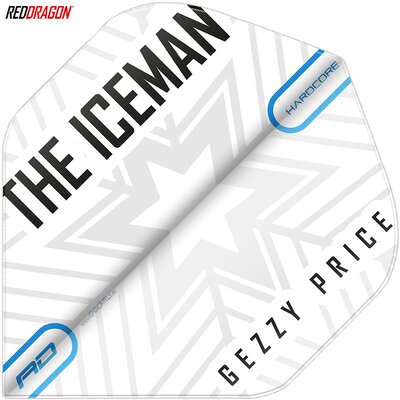 Red Dragon Gerwyn Price Hardcore The Iceman Flight Pack Dart Flight Flightform - Flight Shape Standard 2020