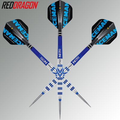 Red Dragon Steel Darts Gerwyn Price Original PVD Blue 90% Steeltip Dart Steeldart 26 g