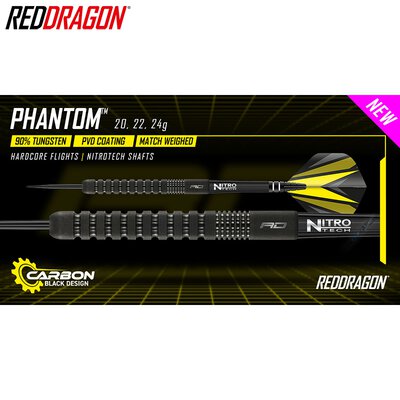 Red Dragon Steel Darts Phantom Steeltip Dart Steeldart 22 g