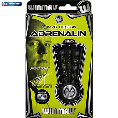 Winmau Steel Darts MvG Michael van Gerwen Adrenalin 90% Tungsten Steeltip Dart Steeldart