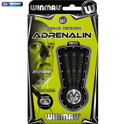 Winmau Steel Darts MvG Michael van Gerwen Adrenalin 90% Tungsten Steeltip Dart Steeldart