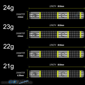Winmau Steel Darts MvG Michael van Gerwen Aspire 80% Tungsten Steeltip Dart Steeldart 24 g