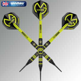 Winmau Soft Darts MvG Michael van Gerwen Ambition Black Brass Softtip Dart Softdart 20 g