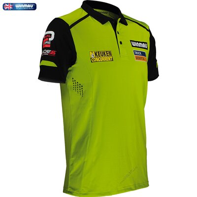 Winmau Darts MvG Michael van Gerwen Pro-Line Player Shirt Matchshirt Dart Shirt Trikot Design 2020 Gre L