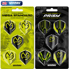 Winmau Prism MVG Michael van Gerwen Dart Flight Sets Flightset Flight Pack Design 2
