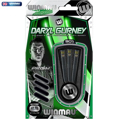 Winmau Steel Darts Daryl Gurney Black Special Edition 90% Tungsten Steeltip Dart Steeldart 25 g