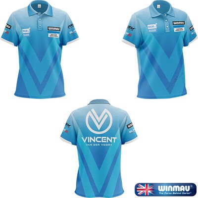 Winmau Darts Vincent van der Voort Pro-Line Player Shirt Matchshirt Dart Shirt Trikot Design 2020