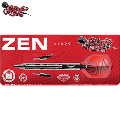 Shot Steel Darts Zen Kyudo 90% Tungsten Steeltip Darts Steeldart 26 g