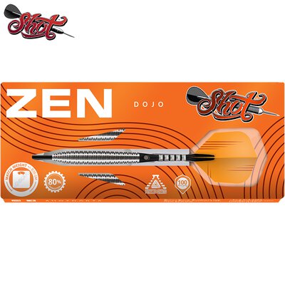 Shot Steel Darts Zen Dojo 80% Tungsten Steeltip Darts Steeldart
