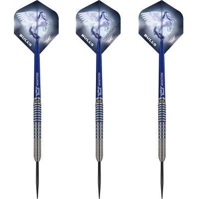 BULLS NL Steel Darts Blue Pegasus Barrel A 95% Tungsten Steeltip Darts Steeldart 22 g