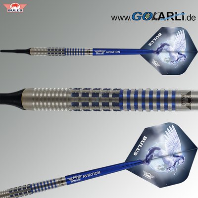 BULLS NL Soft Darts Blue Pegasus Barrel A 95% Tungsten Softtip Darts Softdart 18 g