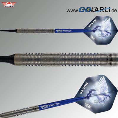 BULLS NL Soft Darts Blue Pegasus Barrel B 95% Tungsten Softtip Darts Softdart 20 g