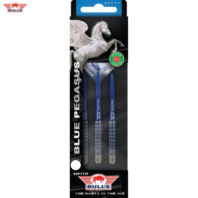 BULLS NL Soft Darts Blue Pegasus Barrel C 95% Tungsten Softtip Darts Softdart 22 g