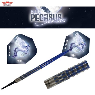 BULLS NL Soft Darts Blue Pegasus Barrel C 95% Tungsten Softtip Darts Softdart 22 g