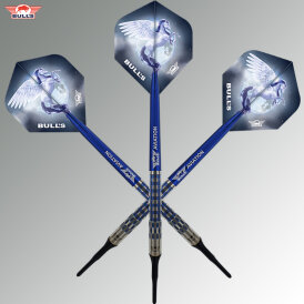 BULLS NL Soft Darts Blue Pegasus Barrel C 95% Tungsten Softtip Darts Softdart 22 g