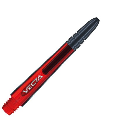 Winmau Vecta Shaft Composite mit leichtem aluminiumlegierten Top 3er Set Rot M Mittel