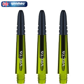 Winmau Vecta Shaft MVG Michael van Gerwen Composite mit leichtem aluminiumlegierten Top 3er Set Grün S Kurz