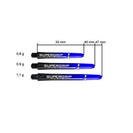 Harrows Supergrip Fusion Shaft mit Ring 3er Set M Mittel Gelb