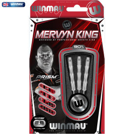 Winmau Steel Darts Mervyn King Silver 90% Tungsten Steeltip Dart Steeldart