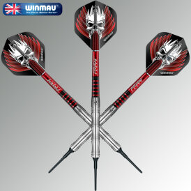 Winmau Soft Darts Mervyn King Silver 90% Tungsten Softtip Dart Softdart 18 g