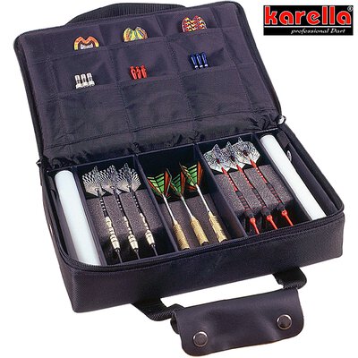 Karella Dart Master Pak Case Darttasche Dartcase Dartbox Wallet Schwarz