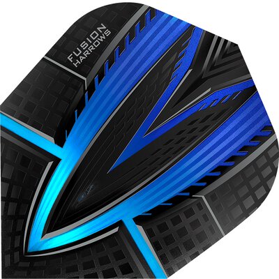 Harrows Fusion Dart Flight Dartflight speziell laminiert Blau