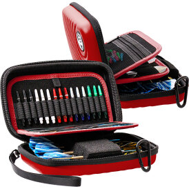 BULLS Dart Orbis Darttasche Dartcase Dart Wallet XL Extra Large Rot