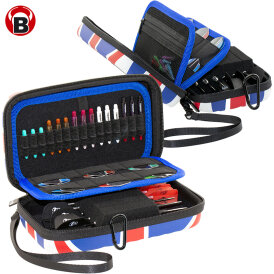 BULLS Dart Orbis Darttasche Dartcase Dart Wallet XL Extra Large Union Jack