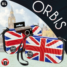 BULLS Dart Orbis Darttasche Dartcase Dart Wallet XL Extra Large Union Jack