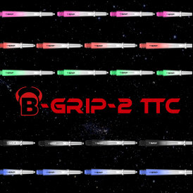 BULLS Dart B-Grip-2 TTC Shaft Polycarbonat Shäfte Rot XS Extra Kurz