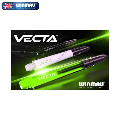 Winmau Vecta Shaft Composite mit leichtem aluminiumlegierten Top 3er Set Farbe mixed S Kurz