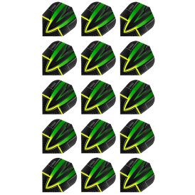 Harrows Fusion 5er Set Dart Flight Dartflight speziell laminiert in 6 verschiedenen Designs