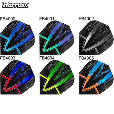 Harrows Fusion 5er Set Dart Flight Dartflight speziell laminiert 5er Set Blau