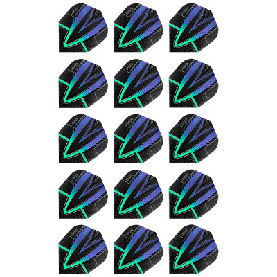 Harrows Fusion 5er Set Dart Flight Dartflight speziell laminiert 5er Set Aqua