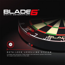 Winmau Blade 6 Bristle Dart Board & Peter Wright World Championship 2020 Edition Steeldart 21 g GOKarli Flights Starterpack