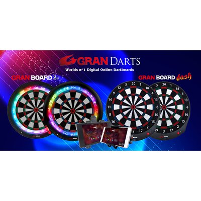 Gran Darts GranBoard 3s Bluetooth 5.0 Dartautomat Elektronik Dartboard Turnierausführung Blau