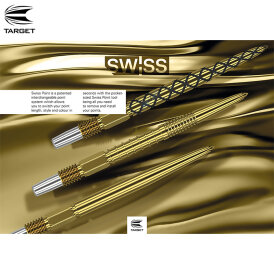 Target Steel Tip SWISS Point Dart Wechsel- Spitzen Schraubspitzen Gold Firepoint 30 mm
